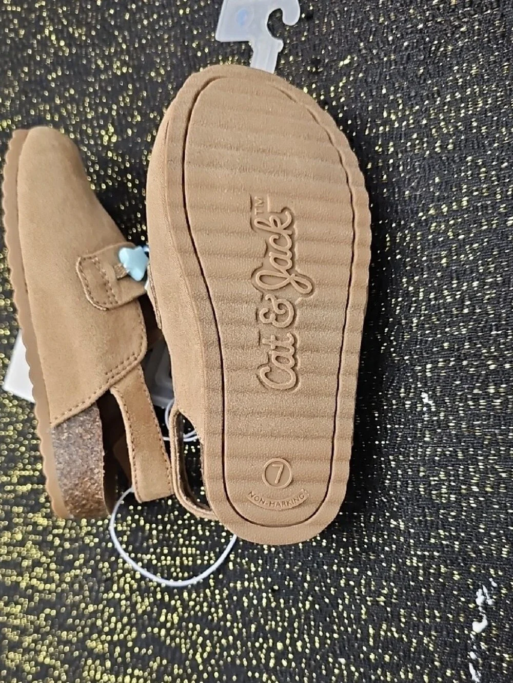 Cat & Jack Slip-On Dress Shoes with Colorful Bead Accents